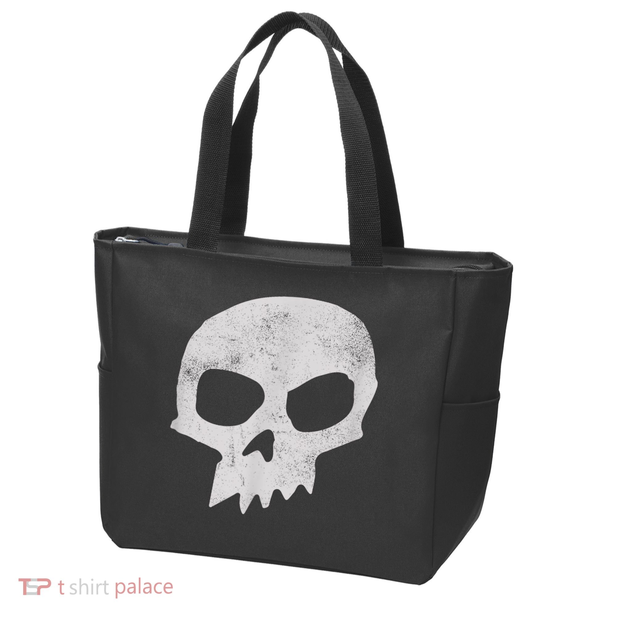 Sid Skull Black Tote Bag