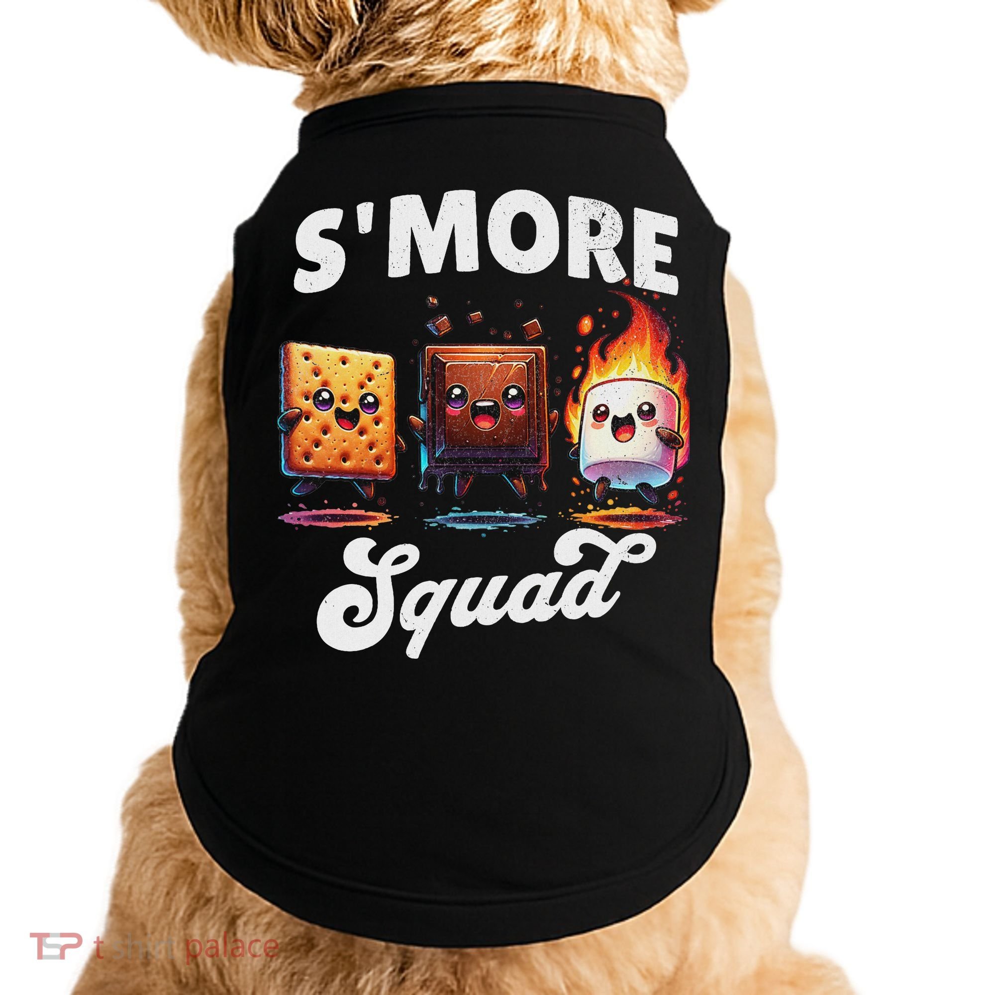 Smore Squad Camping Campfire Chocolate Marshmallow S'mores Doggie Tank