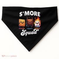 Smore Squad Camping Campfire Chocolate Marshmallow S'mores USA-Made Doggie Bandana thumb 0