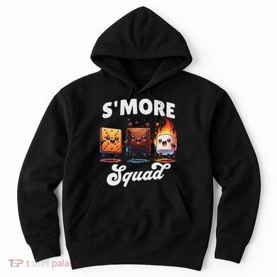 Smore Squad Camping Campfire Chocolate Marshmallow S'mores Hoodie