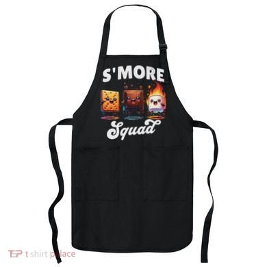 Smore Squad Camping Campfire Chocolate Marshmallow S'mores Apron