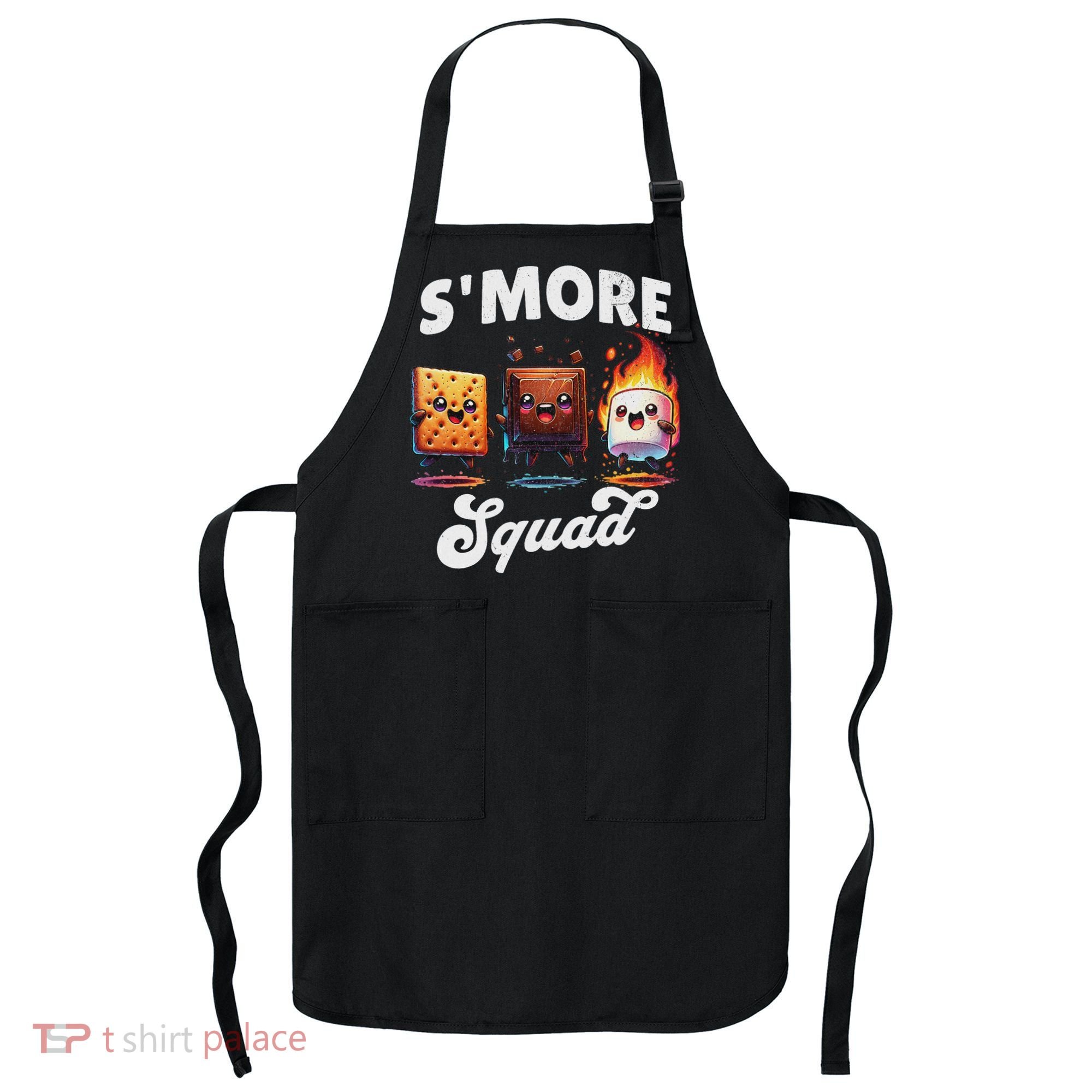 Smore Squad Camping Campfire Chocolate Marshmallow S'mores Apron