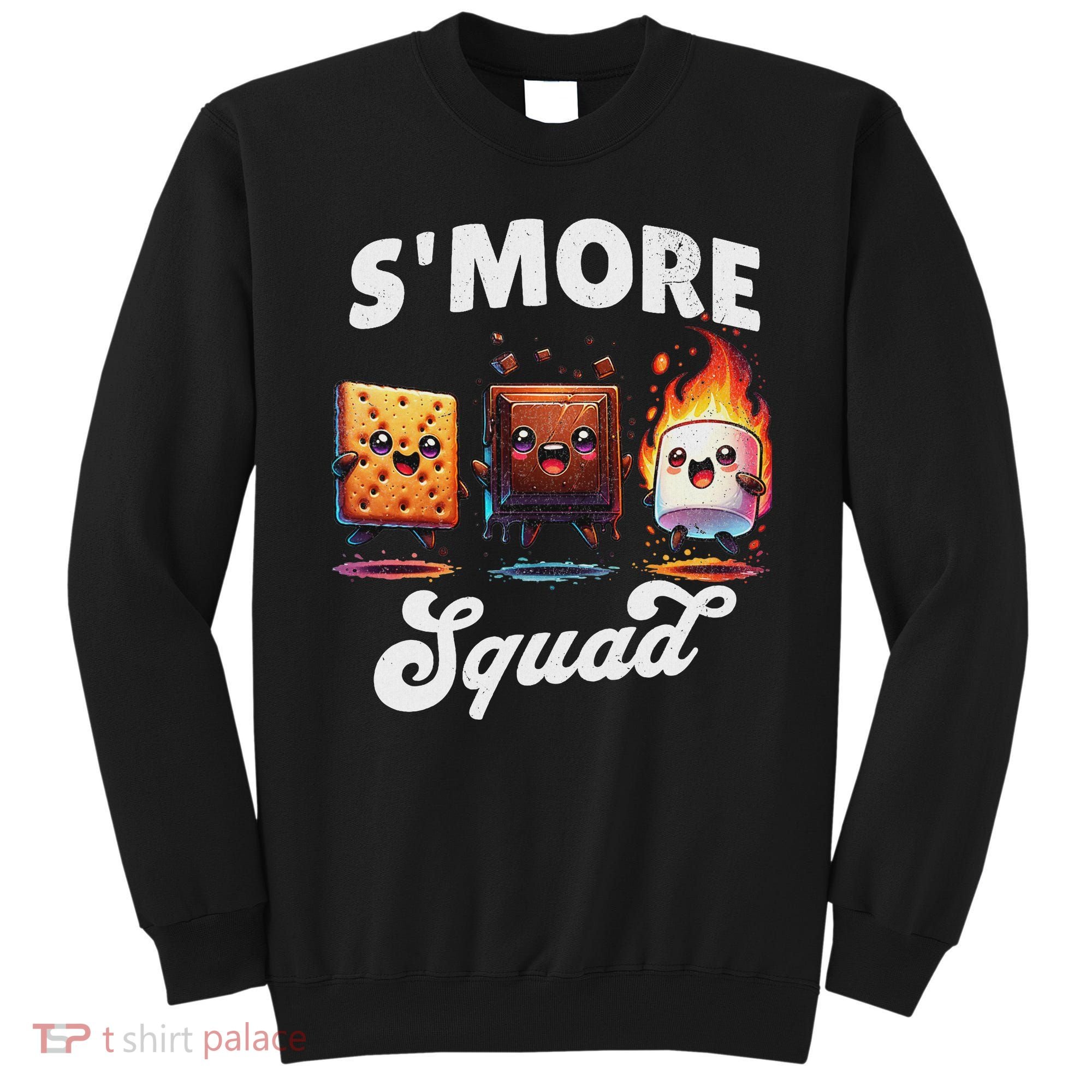 Smore Squad Camping Campfire Chocolate Marshmallow S'mores Sweatshirt
