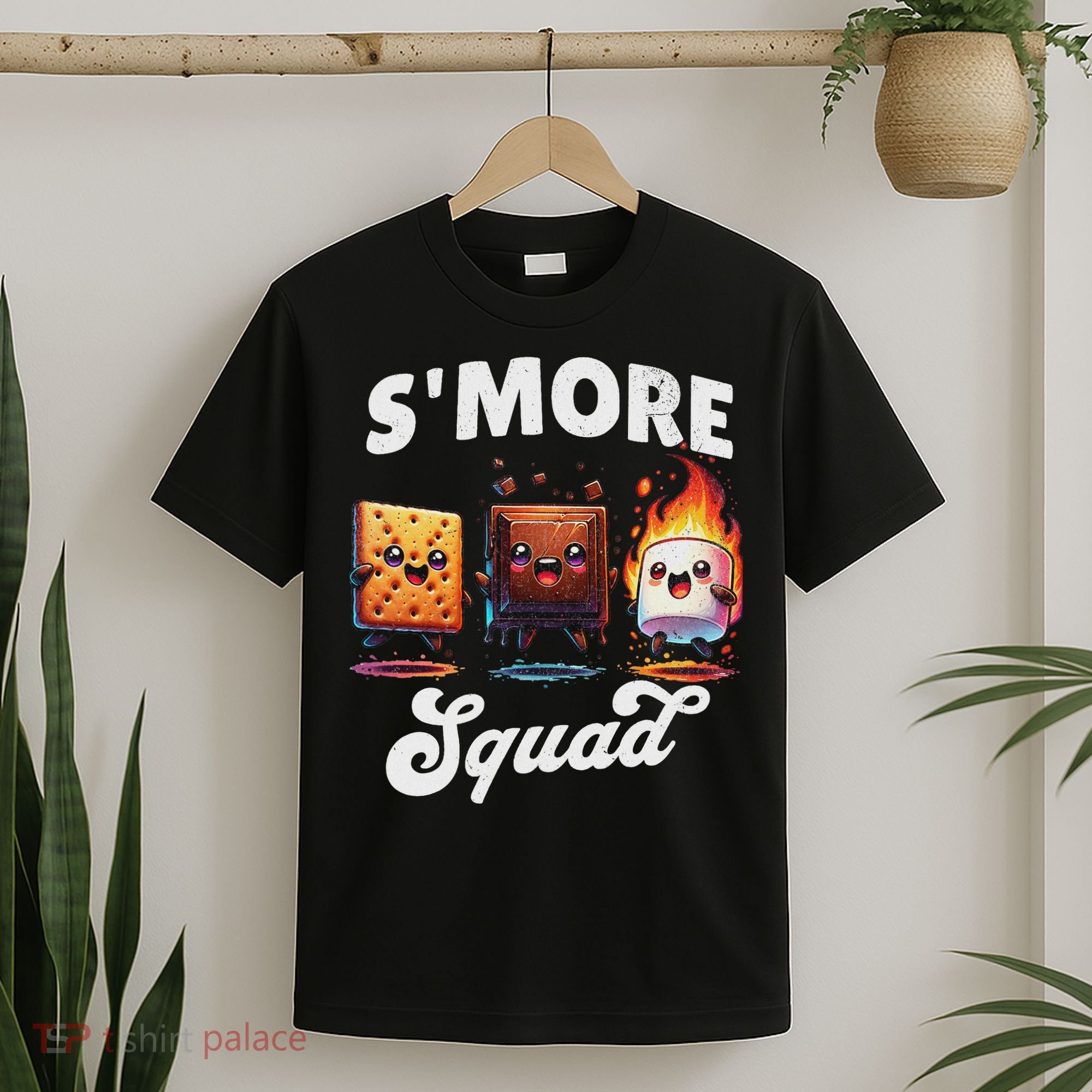 Smore Squad Camping Campfire Chocolate Marshmallow S'mores T-Shirt