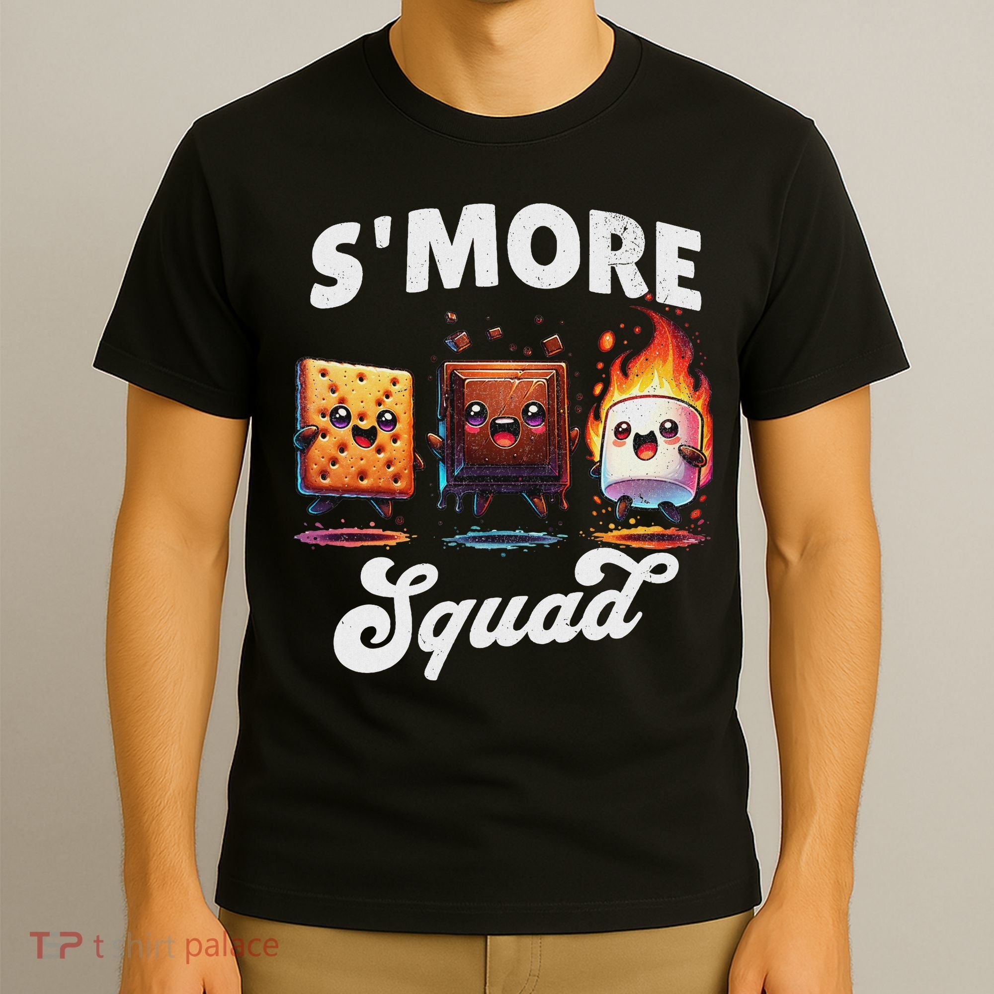 Smore Squad Camping Campfire Chocolate Marshmallow S'mores T-Shirt