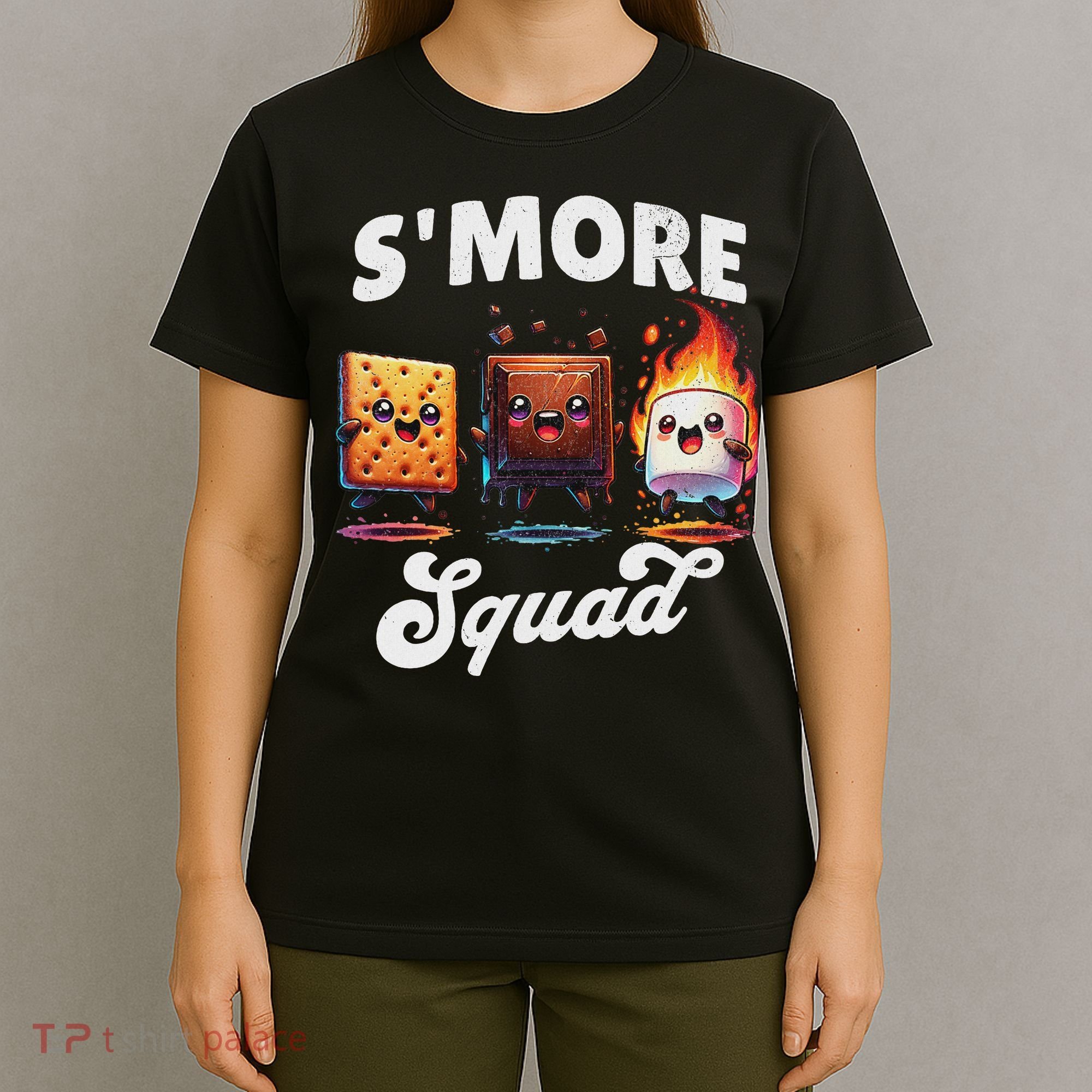 Smore Squad Camping Campfire Chocolate Marshmallow S'mores T-Shirt