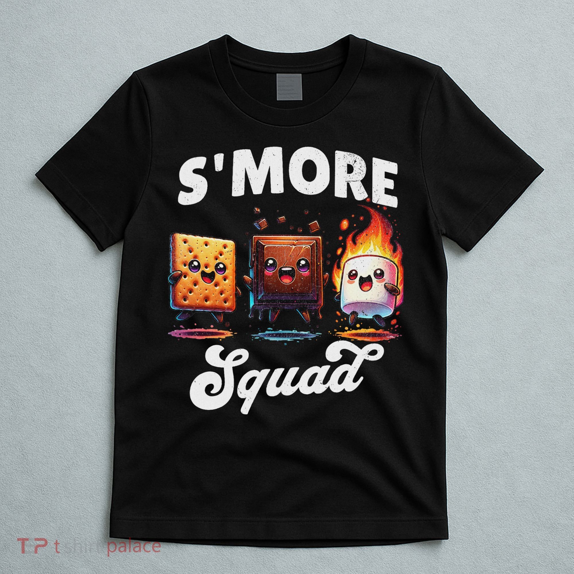Smore Squad Camping Campfire Chocolate Marshmallow S'mores T-Shirt