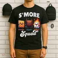 Smore Squad Camping Campfire Chocolate Marshmallow S'mores T-Shirt thumb 6