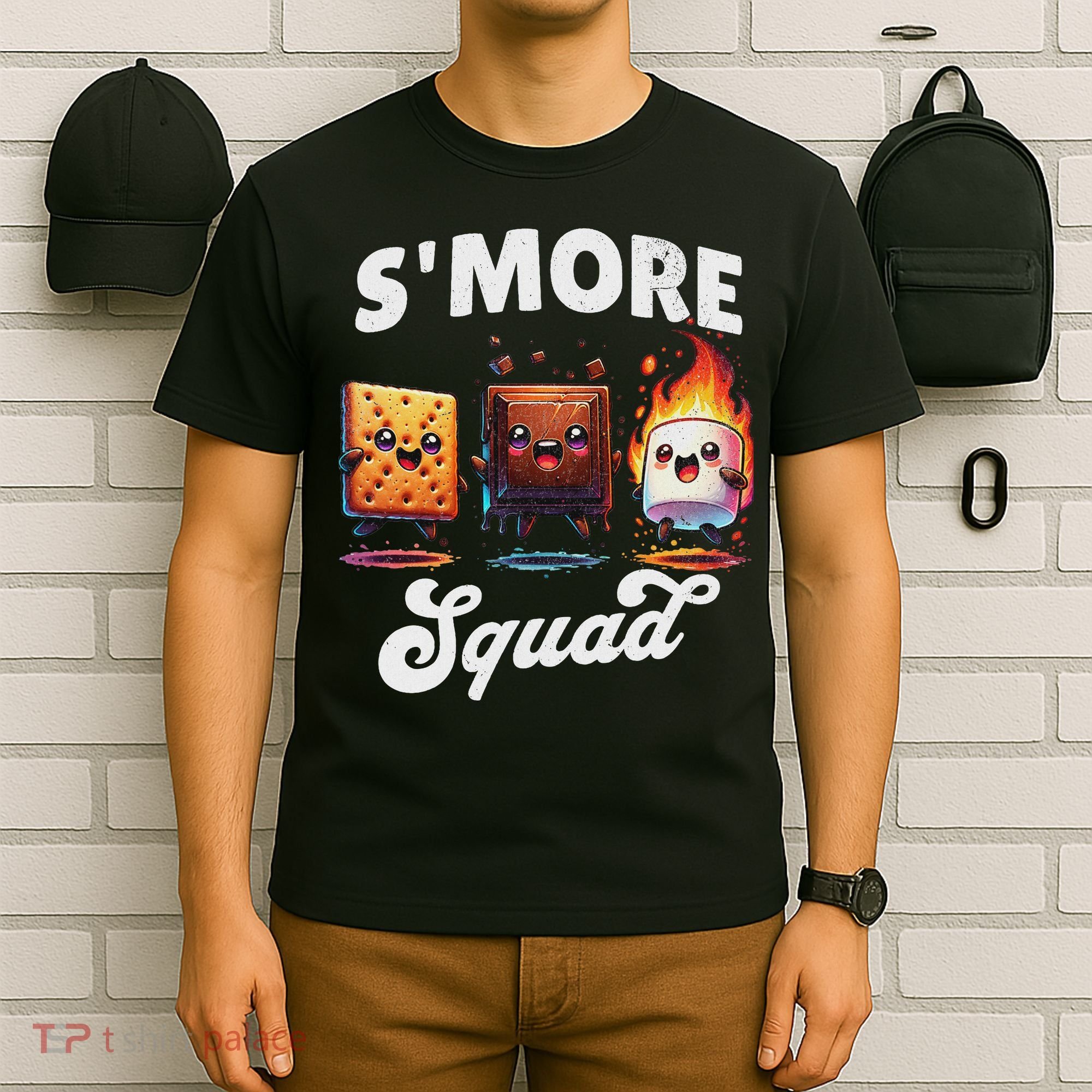 Smore Squad Camping Campfire Chocolate Marshmallow S'mores T-Shirt