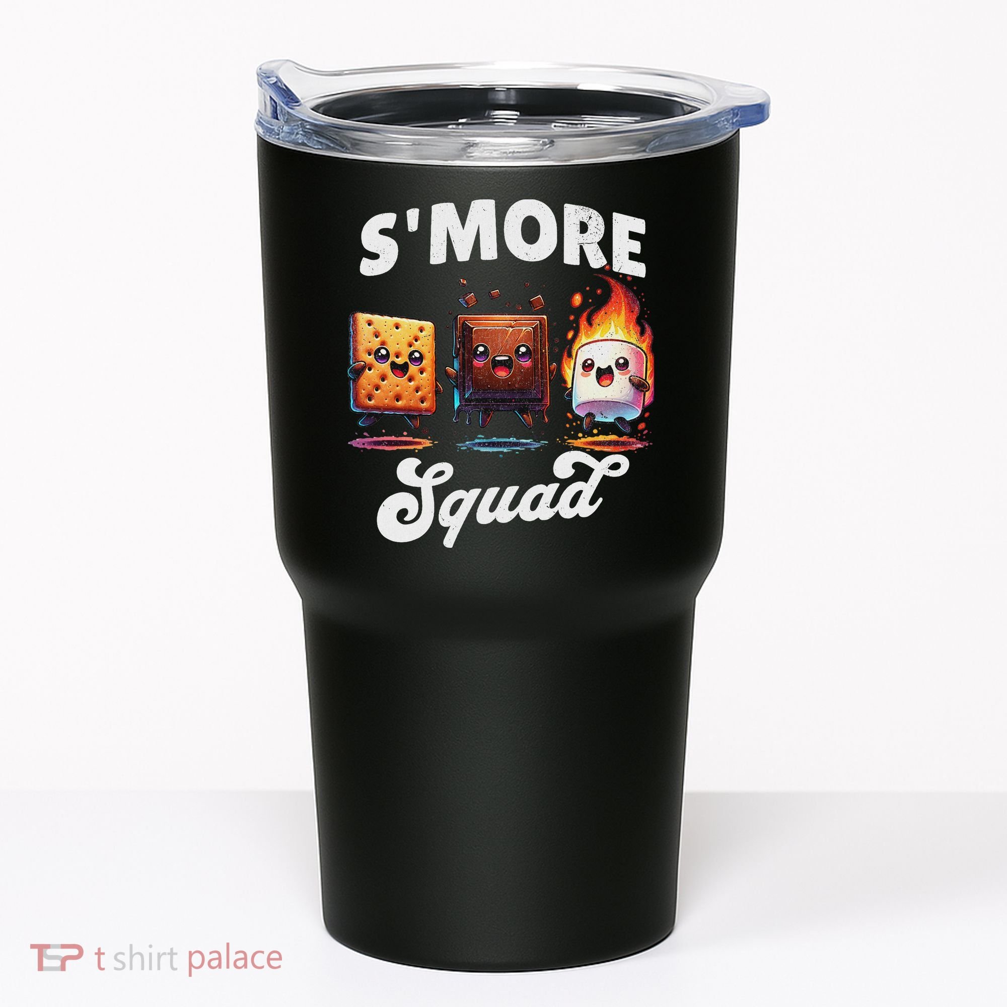 Smore Squad Camping Campfire Chocolate Marshmallow S'mores Tumbler