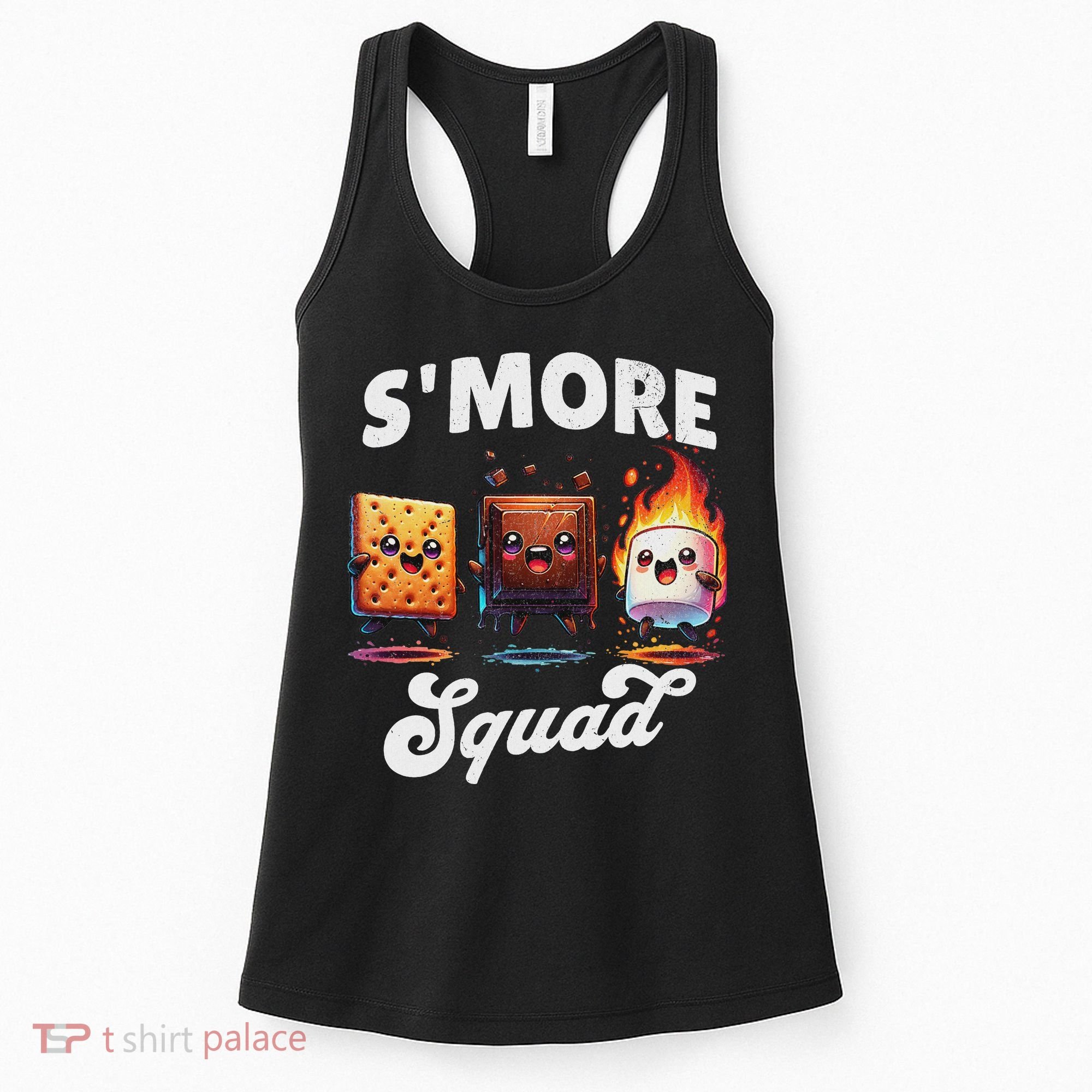 Smore Squad Camping Campfire Chocolate Marshmallow S'mores Women's Tank Top