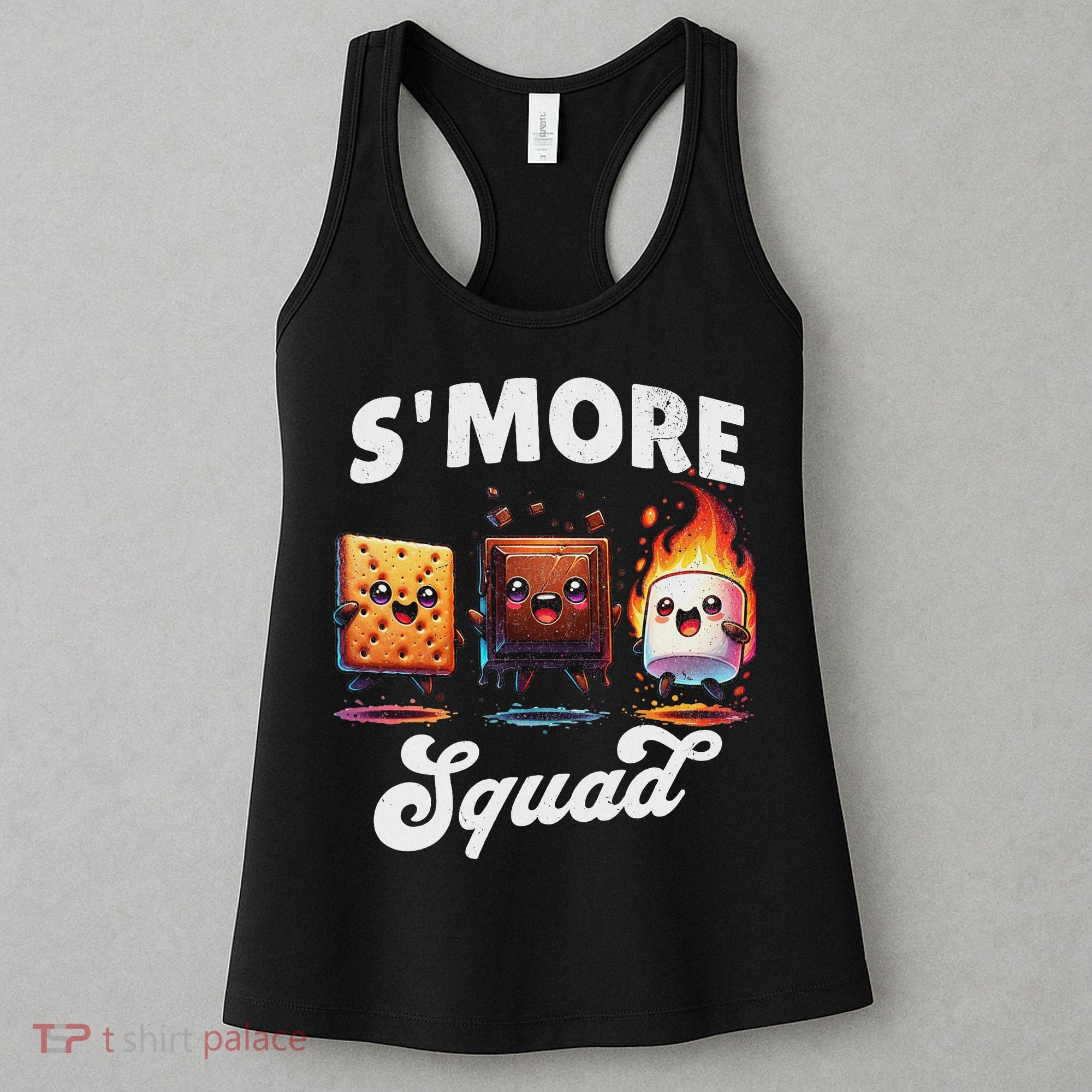 Smore Squad Camping Campfire Chocolate Marshmallow S'mores Women's Tank Top