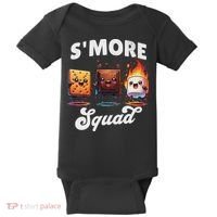 Smore Squad Camping Campfire Chocolate Marshmallow S'mores Baby Bodysuit thumb 0