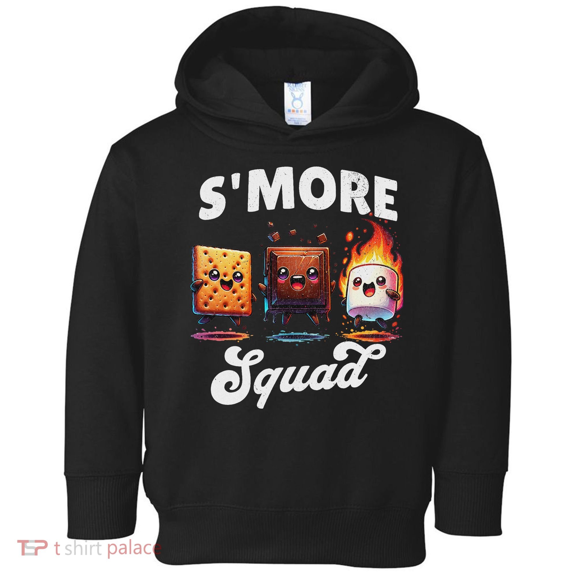 Smore Squad Camping Campfire Chocolate Marshmallow S'mores Toddler Hoodie