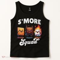 Smore Squad Camping Campfire Chocolate Marshmallow S'mores Tank Top thumb 2