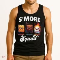 Smore Squad Camping Campfire Chocolate Marshmallow S'mores Tank Top thumb 3