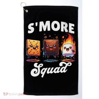 Smore Squad Camping Campfire Chocolate Marshmallow S'mores Golf Towel