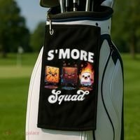 Smore Squad Camping Campfire Chocolate Marshmallow S'mores Golf Towel thumb 2