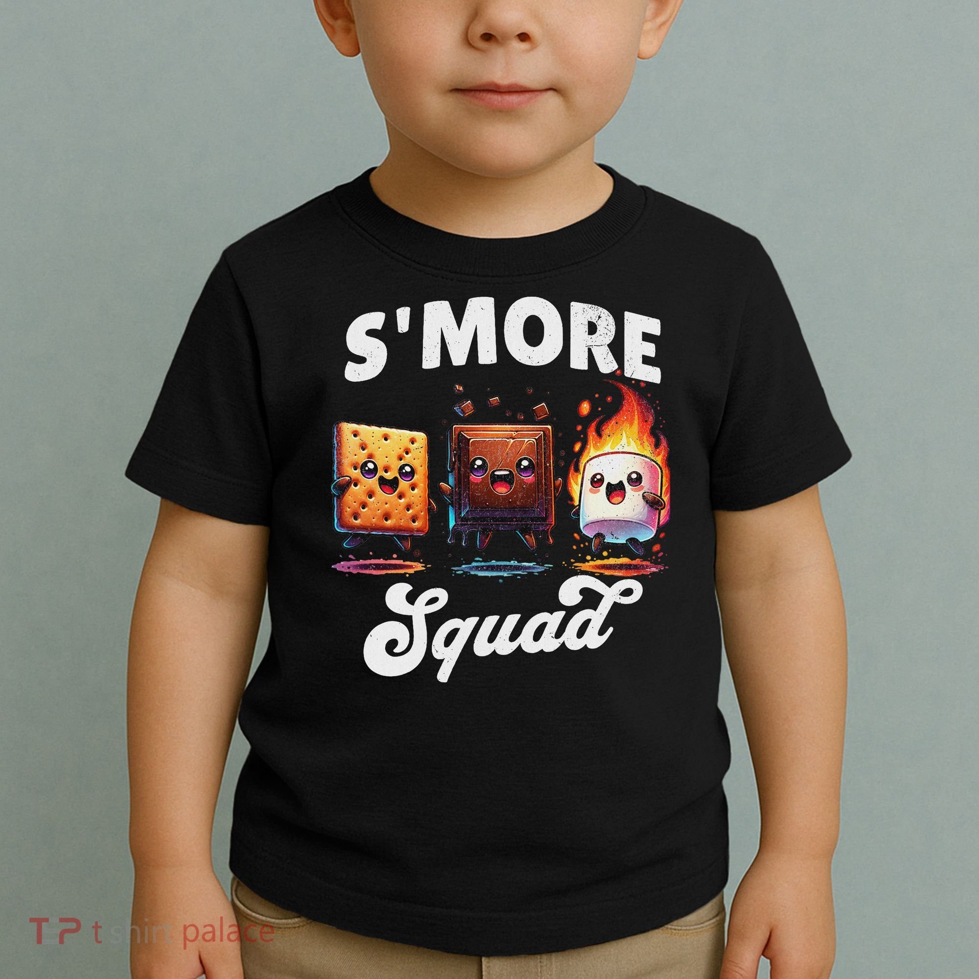 Smore Squad Camping Campfire Chocolate Marshmallow S'mores Toddler T-Shirt