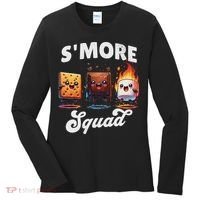 Smore Squad Camping Campfire Chocolate Marshmallow S'mores Women's Long Sleeve Shirt thumb 0