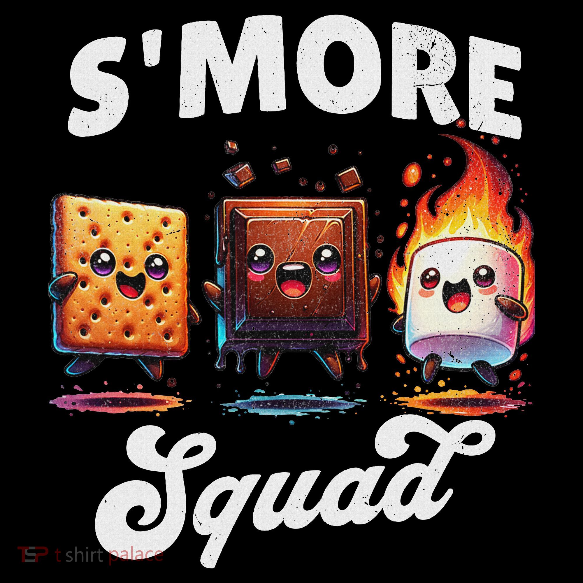 Smore Squad Camping Campfire Chocolate Marshmallow S'mores Women's Long Sleeve Shirt