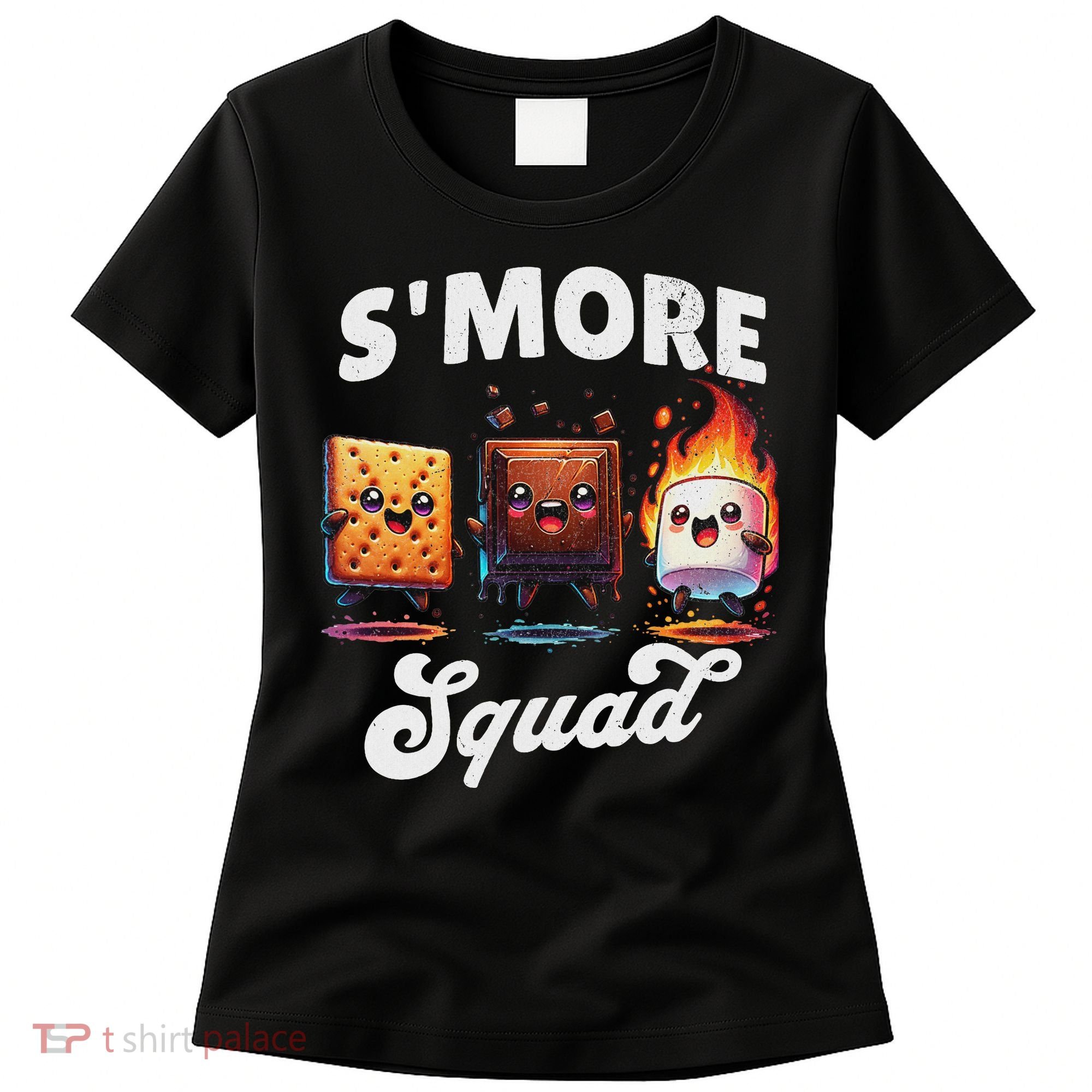 Smore Squad Camping Campfire Chocolate Marshmallow S'mores Women's T-Shirt