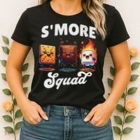 Smore Squad Camping Campfire Chocolate Marshmallow S'mores Women's T-Shirt thumb 2
