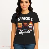 Smore Squad Camping Campfire Chocolate Marshmallow S'mores Women's T-Shirt thumb 4