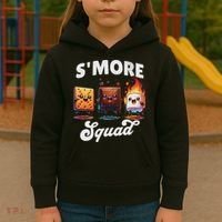 Smore Squad Camping Campfire Chocolate Marshmallow S'mores Kids Hoodie thumb 3