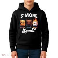 Smore Squad Camping Campfire Chocolate Marshmallow S'mores Kids Hoodie thumb 4