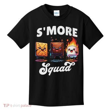 Smore Squad Camping Campfire Chocolate Marshmallow S'mores Kids T-Shirt