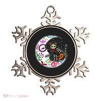Sugar Skull Cat Moon Dia De Los Muertos Mexican Ornament thumb 0