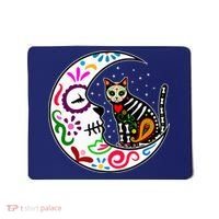 Sugar Skull Cat Moon Dia De Los Muertos Mexican Mousepad thumb 0