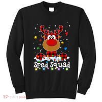 Sped Squad Christmas Cute Red Plaid Reindeer Special Ed Sweatshirt thumb 0