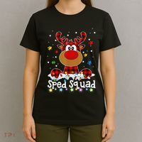 Sped Squad Christmas Cute Red Plaid Reindeer Special Ed T-Shirt thumb 4