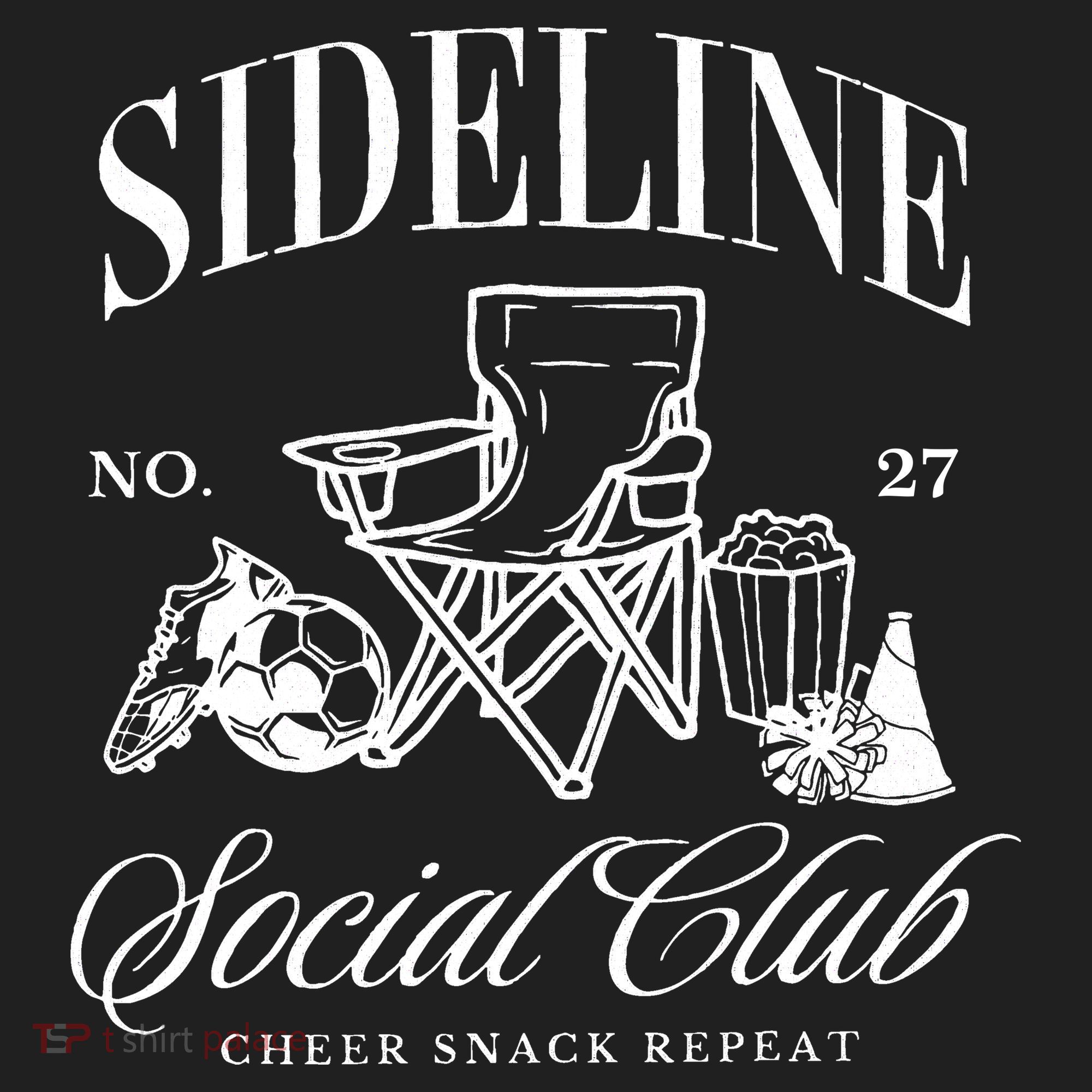 Sideline Social Club Soccer Mom Game Day Mothers Day Women's Sweatshirt