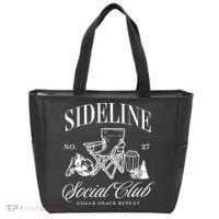 Sideline Social Club Soccer Mom Game Day Mothers Day Tote Bag thumb 0