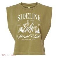 Sideline Social Club Soccer Mom Game Day Mothers Day Garment-Dyed Women's Muscle Tee thumb 0