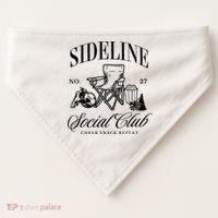 Sideline Social Club Soccer Mom Game Day Mothers Day USA-Made Doggie Bandana thumb 0