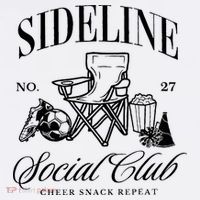 Sideline Social Club Soccer Mom Game Day Mothers Day Long Sleeve Shirt thumb 2