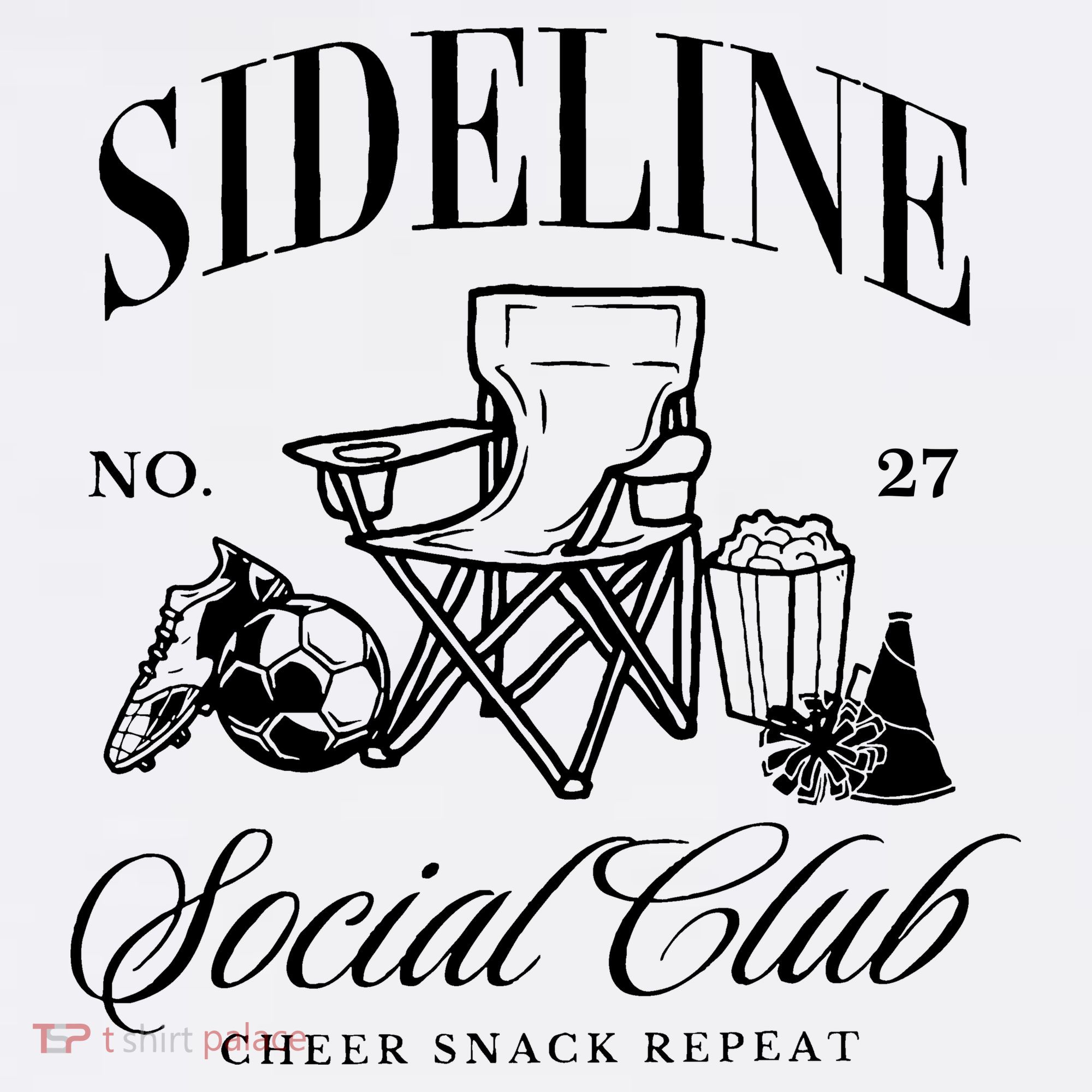 Sideline Social Club Soccer Mom Game Day Mothers Day Long Sleeve Shirt