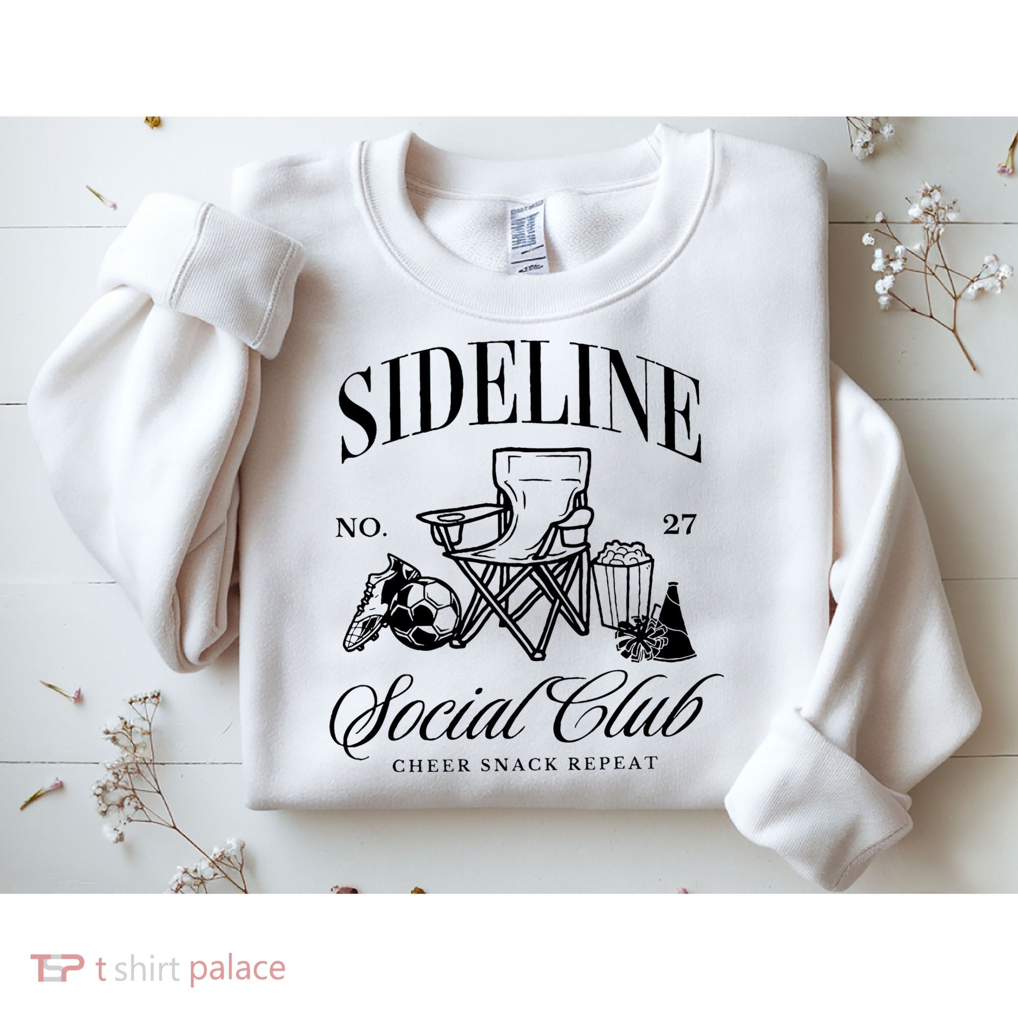 Sideline Social Club Soccer Mom Game Day Mothers Day Sweatshirt