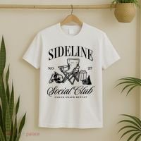 Sideline Social Club Soccer Mom Game Day Mothers Day T-Shirt thumb 2