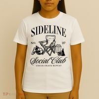 Sideline Social Club Soccer Mom Game Day Mothers Day T-Shirt thumb 4