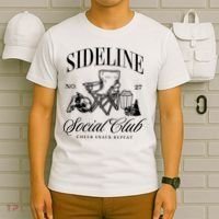 Sideline Social Club Soccer Mom Game Day Mothers Day T-Shirt thumb 6