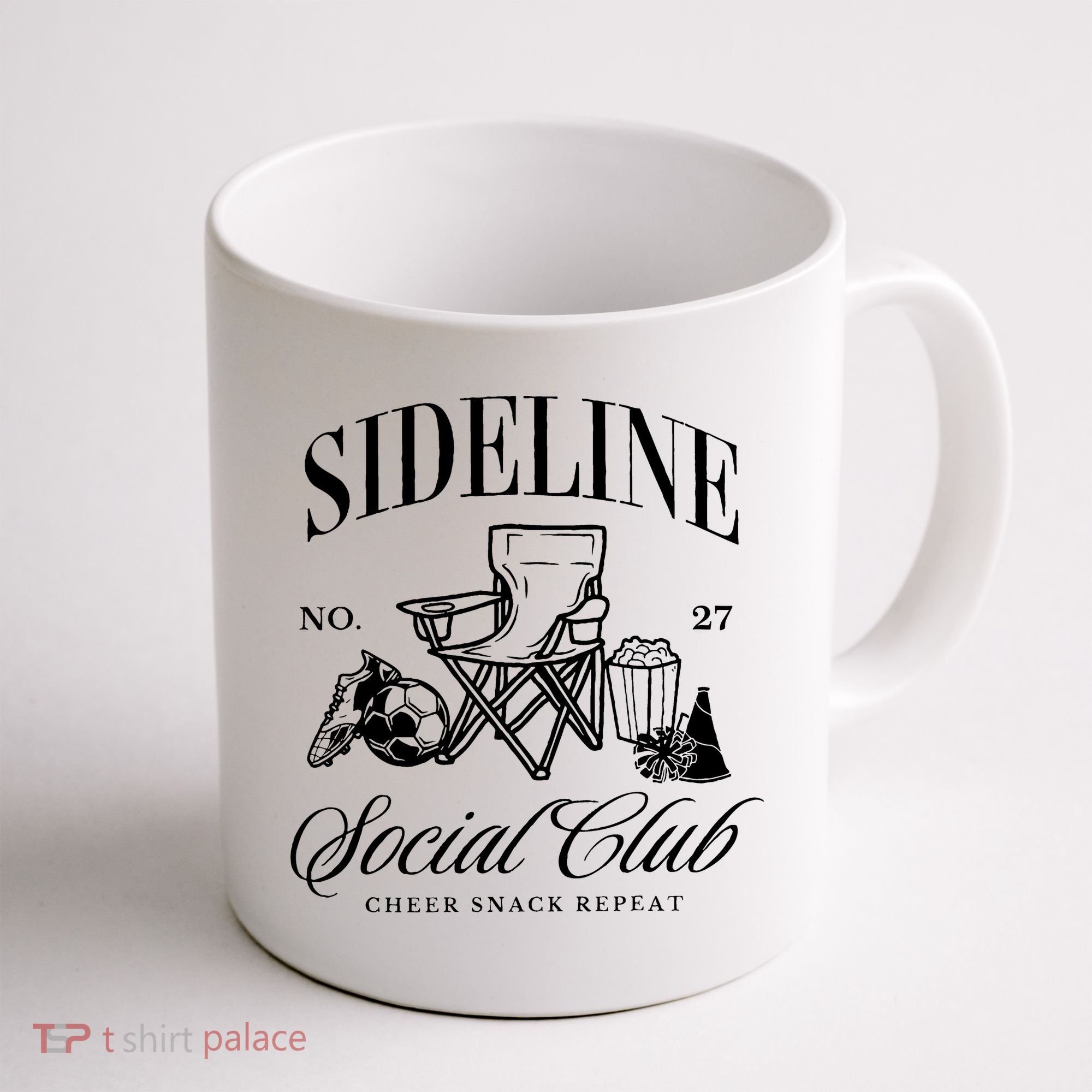 Sideline Social Club Soccer Mom Game Day Mothers Day Coffee Mug