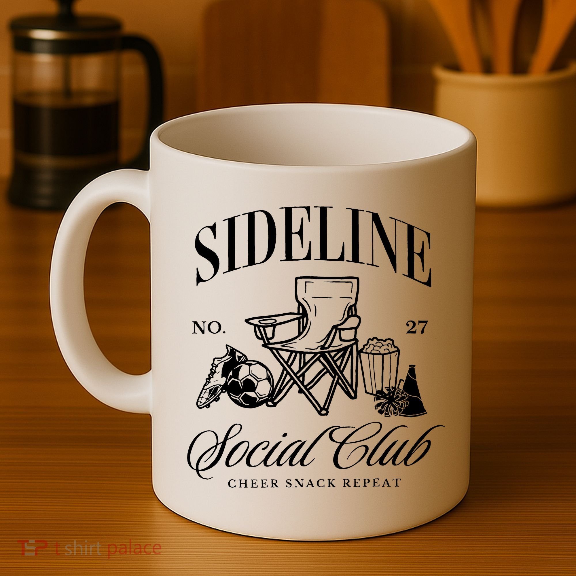 Sideline Social Club Soccer Mom Game Day Mothers Day Coffee Mug