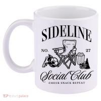 Sideline Social Club Soccer Mom Game Day Mothers Day 11oz C Handle Ceramic Mug thumb 2