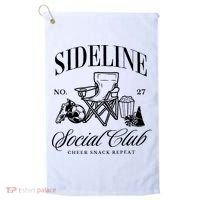 Sideline Social Club Soccer Mom Game Day Mothers Day Golf Towel thumb 0