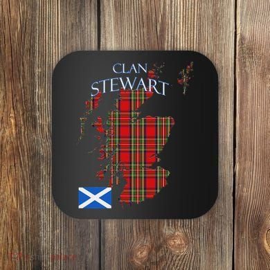 Stewart Scottish Clan Tartan Scotland Coaster